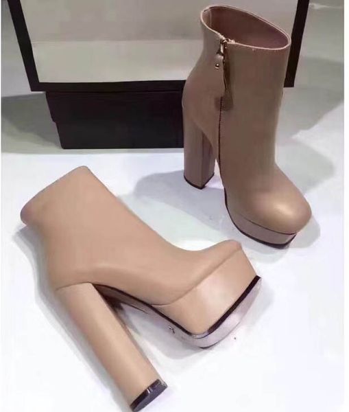 ladies high-end original item imoirt cowskin vamp sheepskin inside genuine leather tread heel high 4cm high 14cm designer shoes, Black
ladies high-end original item imoirt cowskin vamp sheepskin inside genuine leather tread heel high 4cm high 14cm designer shoes, Black