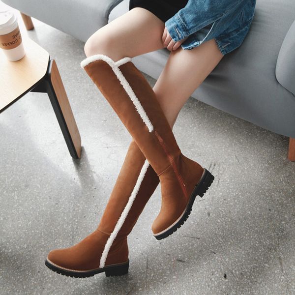 dilalula large size 34-43 fashion knee high snow boots women comfortable square heels platform casual winter shoes woman, Black
dilalula large size 34-43 fashion knee high snow boots women comfortable square heels platform casual winter shoes woman, Black