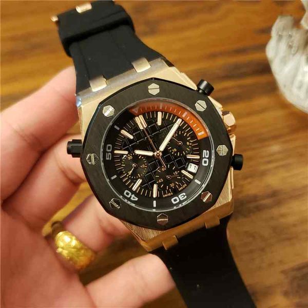 wholesale mens luxury watch royal oak offshore all subsidal work wristwatch quartz movement chrono designer watches relogio masculino, Slivery;brown
wholesale mens luxury watch royal oak offshore all subsidal work wristwatch quartz movement chrono designer watches relogio masculino, Slivery;brown