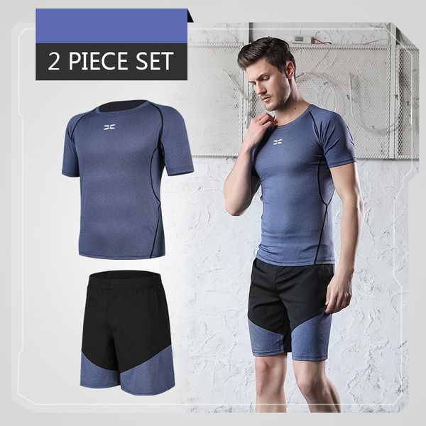 quick dry men's running sets 2 pieces/sets compression sports suits men basketball tights clothes gym fitness jogging sportswear, Black;blue
quick dry men's running sets 2 pieces/sets compression sports suits men basketball tights clothes gym fitness jogging sportswear, Black;blue