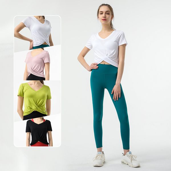 yoga outfits loose navel thin short-sleeved quick dry sports t-shirt cross clothes female gym running shirts, White;red
yoga outfits loose navel thin short-sleeved quick dry sports t-shirt cross clothes female gym running shirts, White;red