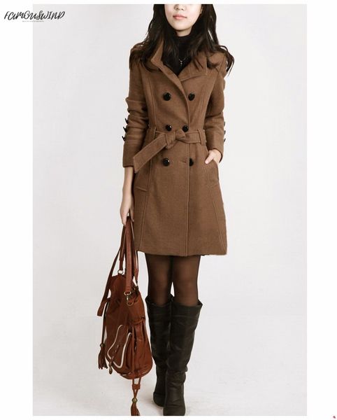 women new trench woolen winter coat slim double breasted overcoat winter coats long polyester outerwear for women plus size coat y707, Black
women new trench woolen winter coat slim double breasted overcoat winter coats long polyester outerwear for women plus size coat y707, Black