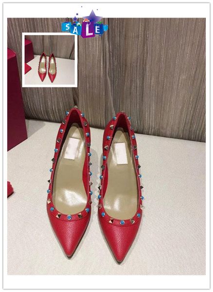 luxury patent leather women pointed toe studs pumps fashion rivet stiletto high-heeled shoes 8.5cm, Black
luxury patent leather women pointed toe studs pumps fashion rivet stiletto high-heeled shoes 8.5cm, Black