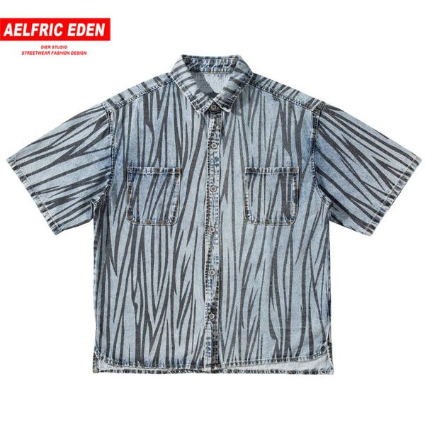 aelfric eden hip hop striped denim shirts men 2020 summer harajuku oversized loose fashion short sleeve shirts streetwear, White;black
aelfric eden hip hop striped denim shirts men 2020 summer harajuku oversized loose fashion short sleeve shirts streetwear, White;black
