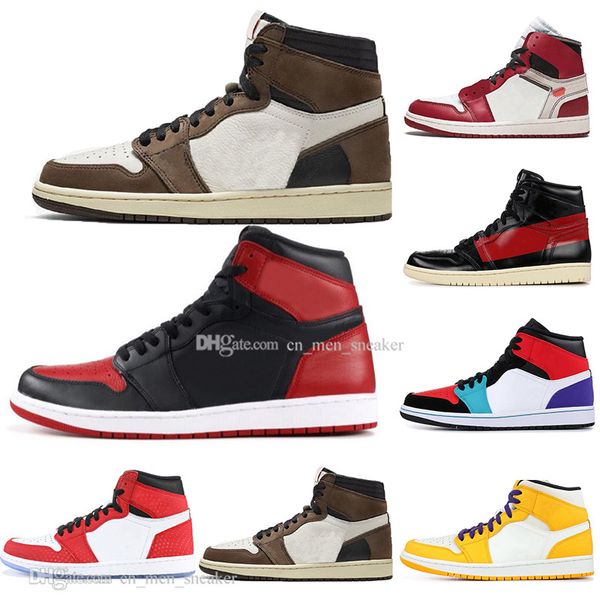 New 1 High OG Travis Scotts Spiderman Bred Banned Top 3 Men women Basketball Shoes Chicago White Silver Men Sports Designer Sneakers
New 1 High OG Travis Scotts Spiderman Bred Banned Top 3 Men women Basketball Shoes Chicago White Silver Men Sports Designer Sneakers