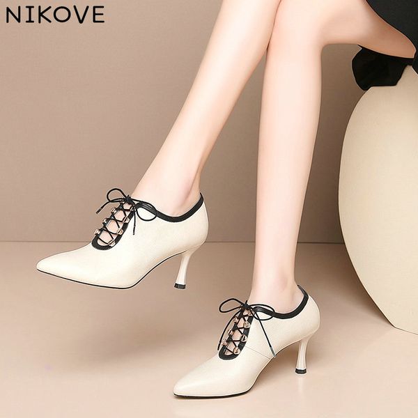 nikove 2020 women pumps shoes fashion leather+pu pointed toe lace up solid platform casual spring summer shoes size 34-39, Black
nikove 2020 women pumps shoes fashion leather+pu pointed toe lace up solid platform casual spring summer shoes size 34-39, Black