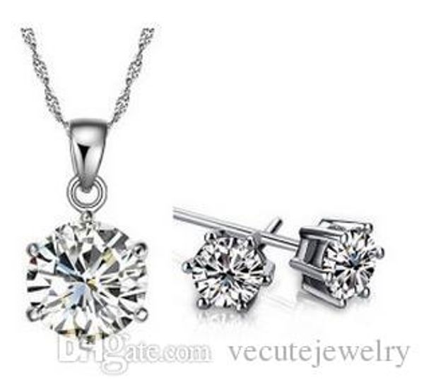 classical 925 silver plated zirconia crystal necklace earring jewelry set made with swarovski elements for women wedding bridal sets
classical 925 silver plated zirconia crystal necklace earring jewelry set made with swarovski elements for women wedding bridal sets