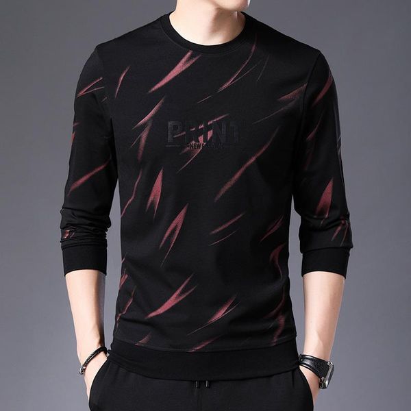 winter fashion mens sweater round neck pullover long-sleeved t shirt bottoming shirt comfortable cotton slim printed mens shirt new, Black
winter fashion mens sweater round neck pullover long-sleeved t shirt bottoming shirt comfortable cotton slim printed mens shirt new, Black