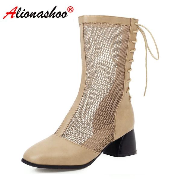 summer shoes woman boots lace women ankle boots square toe lace up women booties crossed tied shoes large sizes 34-46, Black
summer shoes woman boots lace women ankle boots square toe lace up women booties crossed tied shoes large sizes 34-46, Black