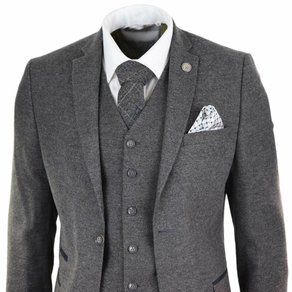 2020 gray mens suits wool blend mens tweed peaky blinders costume homme 3 piece fitting two button suit men, White;black
2020 gray mens suits wool blend mens tweed peaky blinders costume homme 3 piece fitting two button suit men, White;black