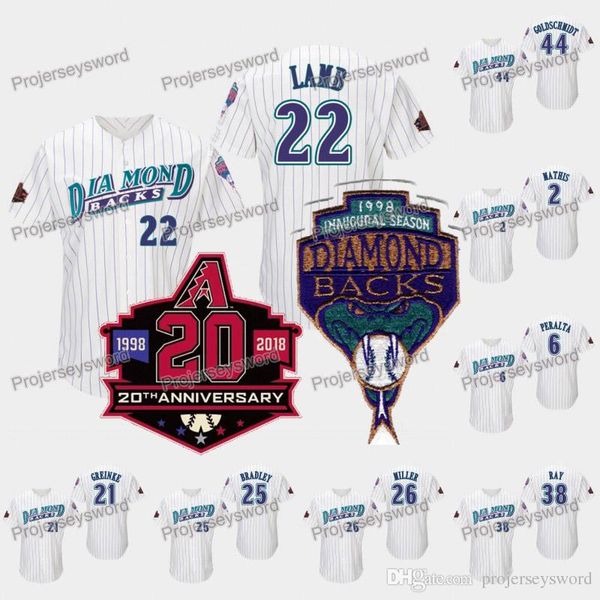 1998 Arizona Jeff Mathis Diamondbacks Jersey Zack Greinke Jake Lamb Archie Bradley Shelby Miller Robbie Ray Paul Goldschmidt Patrick Corbin
1998 Arizona Jeff Mathis Diamondbacks Jersey Zack Greinke Jake Lamb Archie Bradley Shelby Miller Robbie Ray Paul Goldschmidt Patrick Corbin