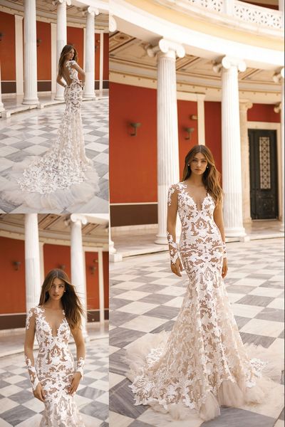 new summer mermaid wedding dresses beach bridal gowns elegent sheer dresses for bohemian wedding gowns custom made, White
new summer mermaid wedding dresses beach bridal gowns elegent sheer dresses for bohemian wedding gowns custom made, White