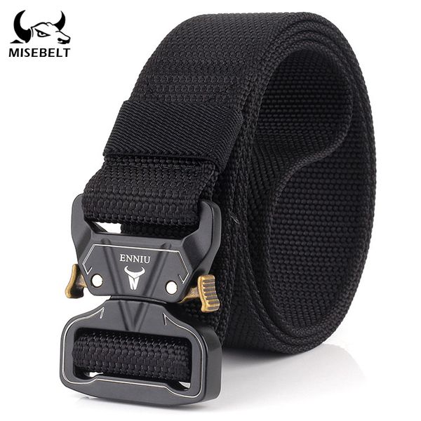 waist support hard metal quick release buckle tactical belt soft real nylon training non-slip texture outdoor accessories, Black;gray
waist support hard metal quick release buckle tactical belt soft real nylon training non-slip texture outdoor accessories, Black;gray