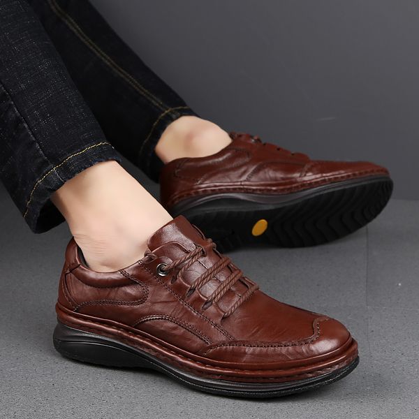 2019 winter genuine leather shoes men business formal shoes british style men, Black
2019 winter genuine leather shoes men business formal shoes british style men, Black