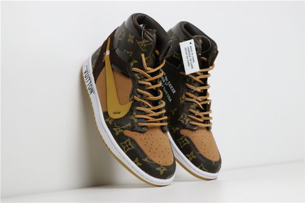 2020 couture unc air jordan retro 1 1s basketball shoes louis vuitton court purple men trainers sports sneakers us 5.5-11, Black
2020 couture unc air jordan retro 1 1s basketball shoes louis vuitton court purple men trainers sports sneakers us 5.5-11, Black