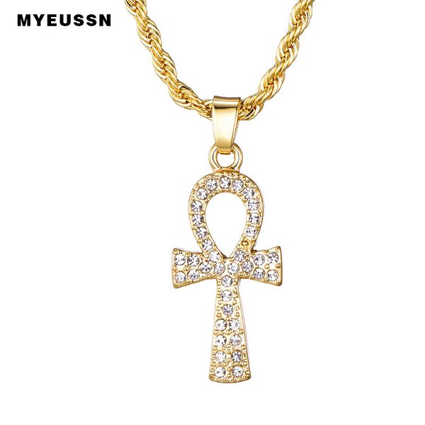 cross alloy pendant for men gold/silver key of life egyptian charm necklace hip hop jewelry bling iced out chain crystal ankh
cross alloy pendant for men gold/silver key of life egyptian charm necklace hip hop jewelry bling iced out chain crystal ankh