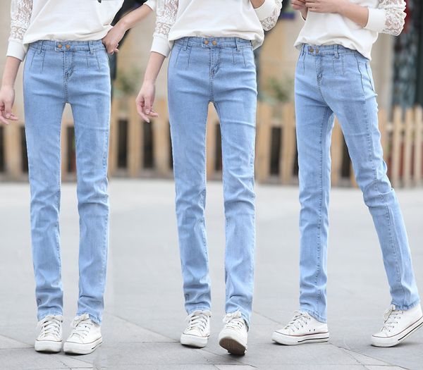 light blue institute of fashion show thin tall waist straight panty cowboy wind han edition straight leg
light blue institute of fashion show thin tall waist straight panty cowboy wind han edition straight leg