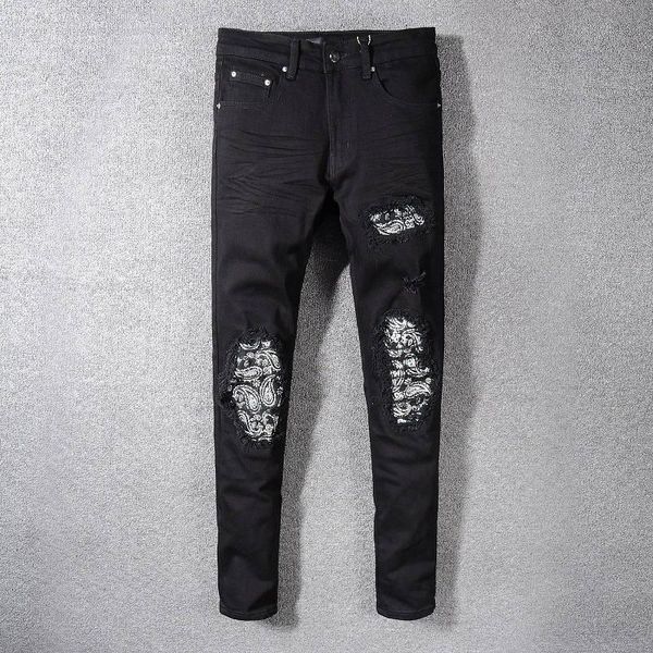 fashion mens designer jeans comfortable mens zipper jeans ripped denim pants mens designer biker pants size 28-42, Blue 
fashion mens designer jeans comfortable mens zipper jeans ripped denim pants mens designer biker pants size 28-42, Blue