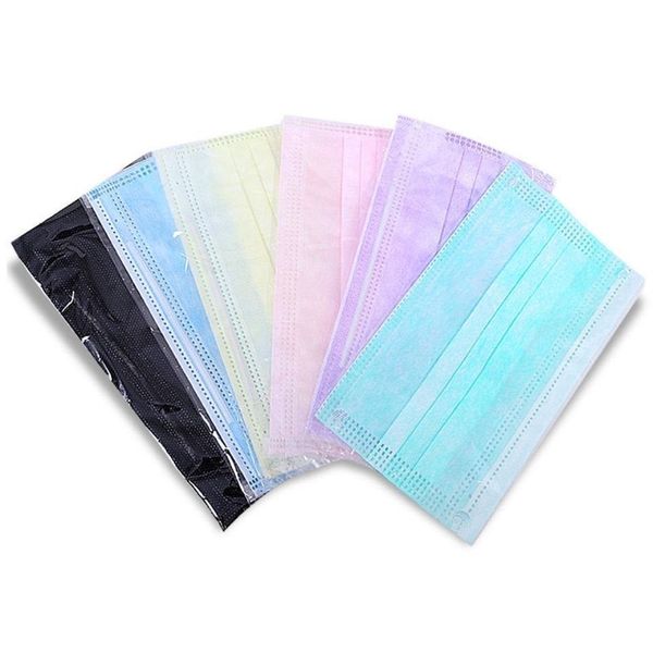 disposable mouth 50pcs protective face 3 masks layer green yellow black pink anti-pollen allergy pm2.5 influenza dust-proof safety masks, Blue
disposable mouth 50pcs protective face 3 masks layer green yellow black pink anti-pollen allergy pm2.5 influenza dust-proof safety masks, Blue