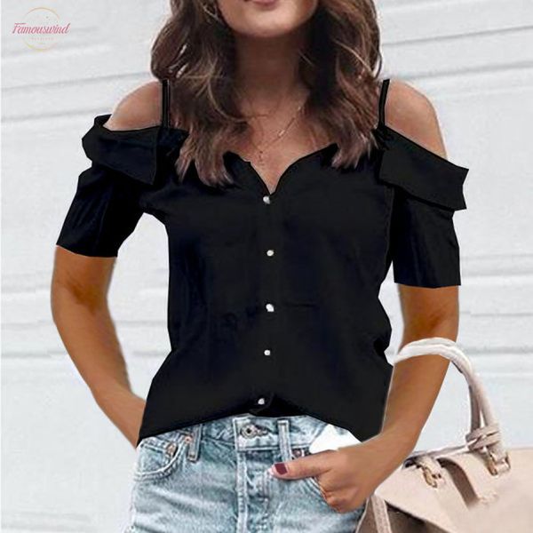 blouse 2020 women summer solid cold shoulder short sleeve shirt casual womens tunic and blouses mujer elegant blouse, White
blouse 2020 women summer solid cold shoulder short sleeve shirt casual womens tunic and blouses mujer elegant blouse, White