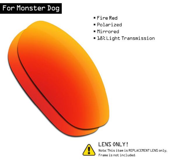 smartvlt polarized sunglasses replacement lenses for monster dog - fire red
smartvlt polarized sunglasses replacement lenses for monster dog - fire red