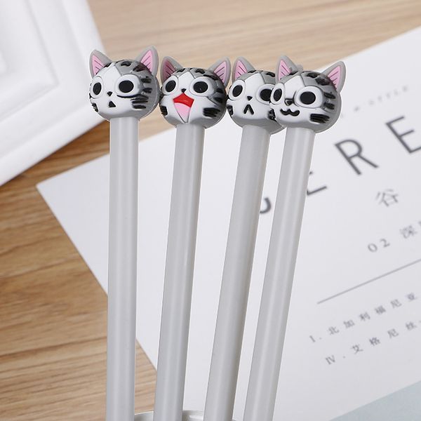 40 pcs creative cartoon kitten neutral pen cute silica gel head student office stationery black signature pen
40 pcs creative cartoon kitten neutral pen cute silica gel head student office stationery black signature pen