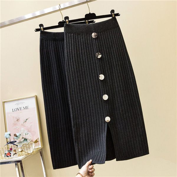 autumn and winter 2019 new women's knit skirt midi a-line high waist skirt slim package hip casual saia & jupe femme f2032, Black
autumn and winter 2019 new women's knit skirt midi a-line high waist skirt slim package hip casual saia & jupe femme f2032, Black