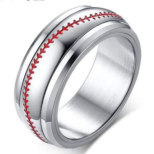 8mm мужчины женщины прохладный punk серебряный нержавеющей стали бейсбол вращающийся spinner кольцо диапазона подарка ювелирных изделий разм, Silver
8mm мужчины женщины прохладный punk серебряный нержавеющей стали бейсбол вращающийся spinner кольцо диапазона подарка ювелирных изделий разм, Silver