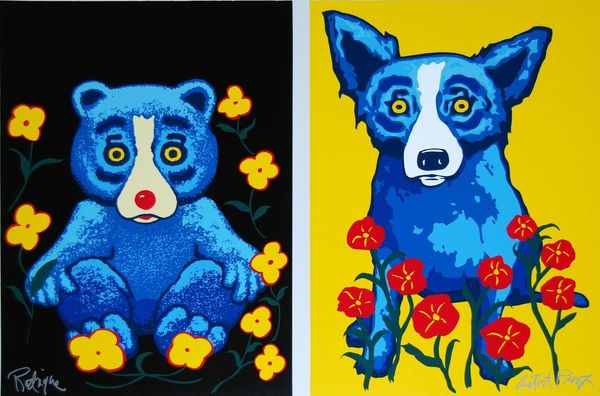 george rodrigue blue dog sweetheart memories dog bear home decor handpainted &hd print oil painting on canvas wall art pictures 200115
george rodrigue blue dog sweetheart memories dog bear home decor handpainted &hd print oil painting on canvas wall art pictures 200115