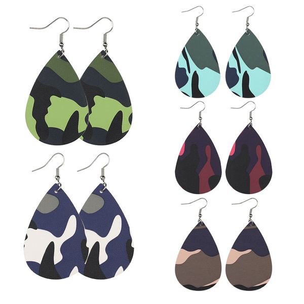 творческий водослива камуфляж кожа серьги двусторонний кожа pu 5styles teardrop уха увлеченные eardrop ювелирные подарки для женщин, Silver
творческий водослива камуфляж кожа серьги двусторонний кожа pu 5styles teardrop уха увлеченные eardrop ювелирные подарки для женщин, Silver