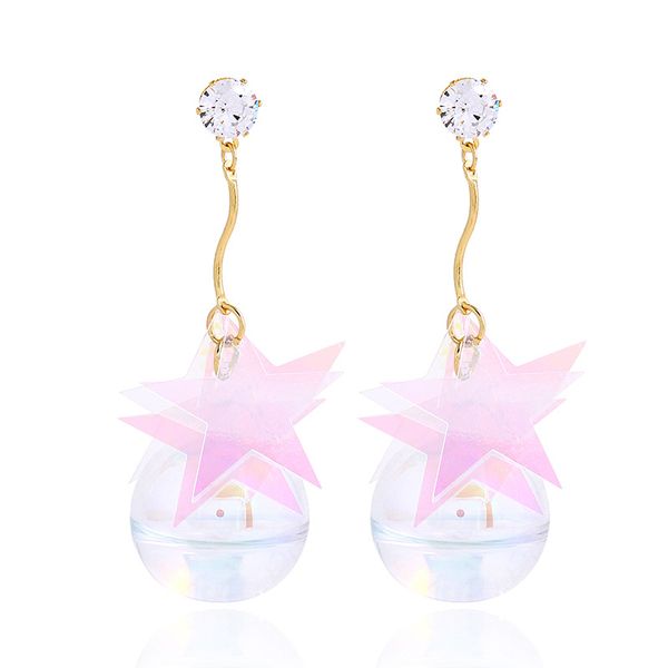 new exquisite fashion ball pendant earrings long original laser discolored star earrings, Golden
new exquisite fashion ball pendant earrings long original laser discolored star earrings, Golden