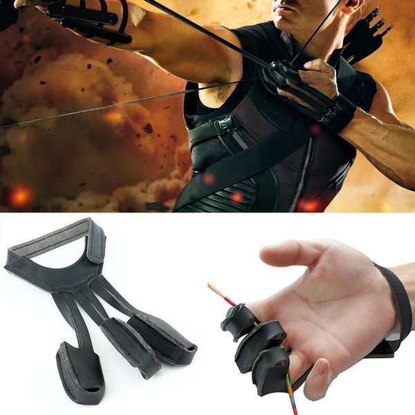 1pc hunting archery anti-slip 3 finger protect shooting finger protector outdoor mitts leather glove durable gloves, Black;gray
1pc hunting archery anti-slip 3 finger protect shooting finger protector outdoor mitts leather glove durable gloves, Black;gray