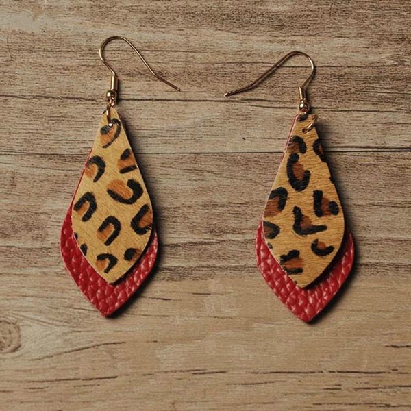 popular real leather winter leopard double splash drop shaped leather earrings new european american trends earrings, Silver
popular real leather winter leopard double splash drop shaped leather earrings new european american trends earrings, Silver