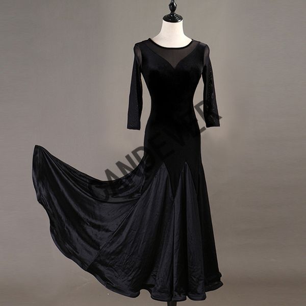 women lace ballroom dance dress for woman long sleeves waltz tango dance dresses standard ballroom dress black, Black;red
women lace ballroom dance dress for woman long sleeves waltz tango dance dresses standard ballroom dress black, Black;red