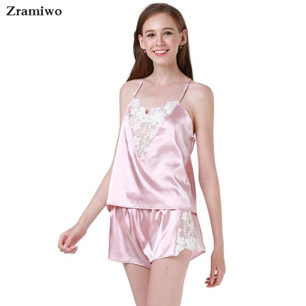 zramiwo womens sleepwear set satin pajama pants set embroidery nightgown lace camisole short summer, Black;red
zramiwo womens sleepwear set satin pajama pants set embroidery nightgown lace camisole short summer, Black;red