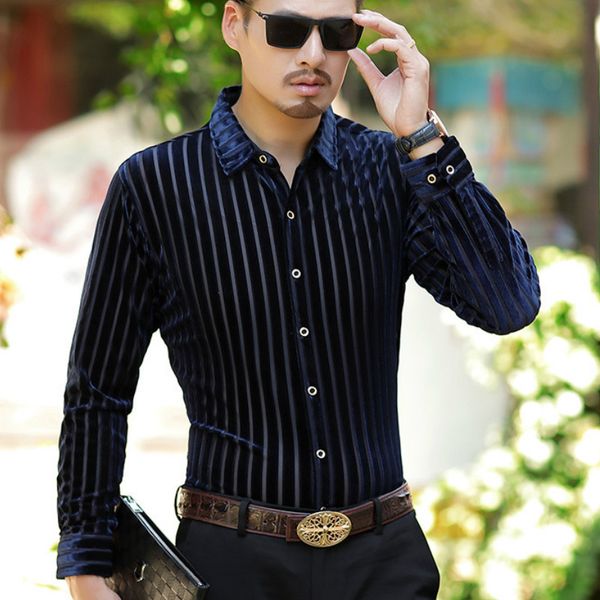 2020 business shirt men striped lace hollow shirt casual slim fit long sleeve shirts men dress streetwear camisa masculina, White;black
2020 business shirt men striped lace hollow shirt casual slim fit long sleeve shirts men dress streetwear camisa masculina, White;black