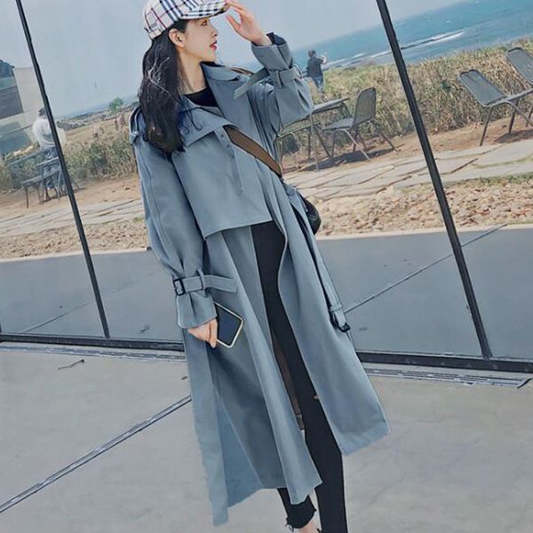 2019 spring autumn new women's casual trench coat oversize vintage washed outwear loose clothing korean version trench j518, Tan;black
2019 spring autumn new women's casual trench coat oversize vintage washed outwear loose clothing korean version trench j518, Tan;black