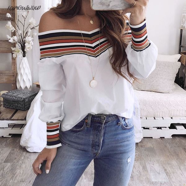 autumn women casual multicolor long sleeve off shoulder blouse letter blusas mujer de #1013 moda plus size, White
autumn women casual multicolor long sleeve off shoulder blouse letter blusas mujer de #1013 moda plus size, White