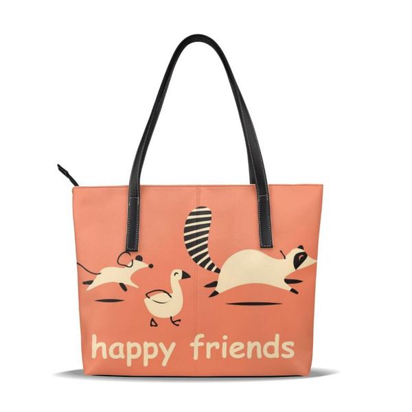noisydesigns large capacity soft shoulder bag for women ladies raccoon happy friends pattern handbags pu leather tote bags
noisydesigns large capacity soft shoulder bag for women ladies raccoon happy friends pattern handbags pu leather tote bags