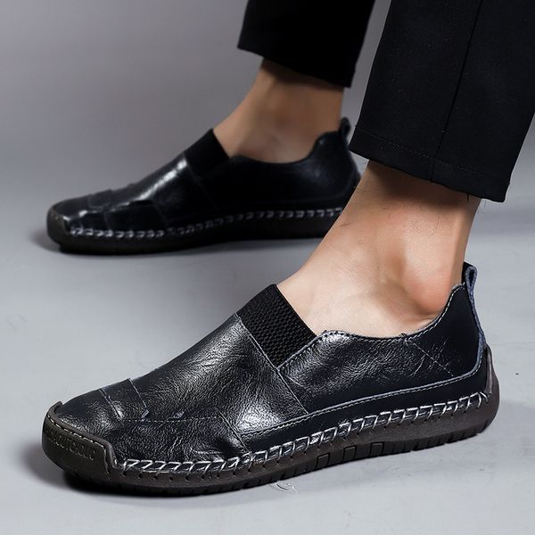 2019 autumn men casual shoes genuine leather loafers male business leisure lace-up man shoes soft flat male driving hc-487, Black
2019 autumn men casual shoes genuine leather loafers male business leisure lace-up man shoes soft flat male driving hc-487, Black