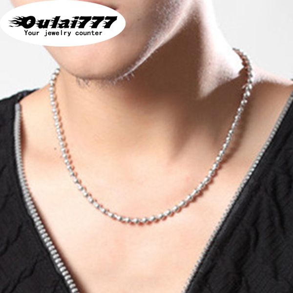 oulai777 оптового шарик из нержавеющей стали мужских аксессуаров искусственных больших бусин мужчину ожерелье 2020 панка мужского звена цепь, Silver
oulai777 оптового шарик из нержавеющей стали мужских аксессуаров искусственных больших бусин мужчину ожерелье 2020 панка мужского звена цепь, Silver