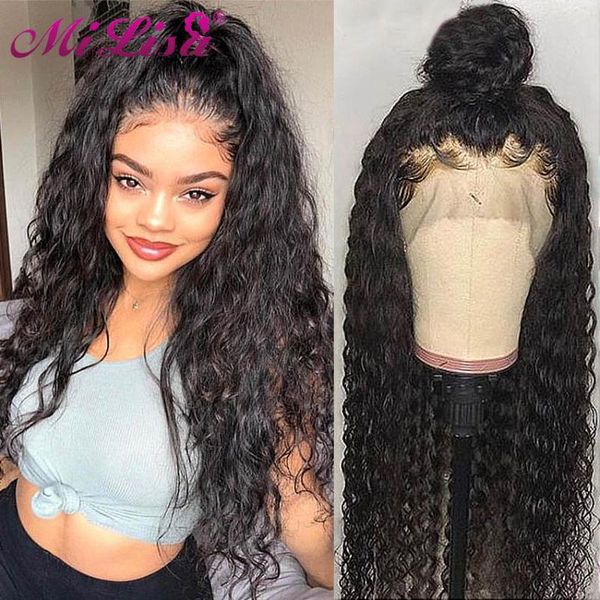 30 inch wig water wave wig 4x4 lace closure mi lisa remy hair peruvian pre plucked with baby hair 13x6 lace front, Black;brown
30 inch wig water wave wig 4x4 lace closure mi lisa remy hair peruvian pre plucked with baby hair 13x6 lace front, Black;brown