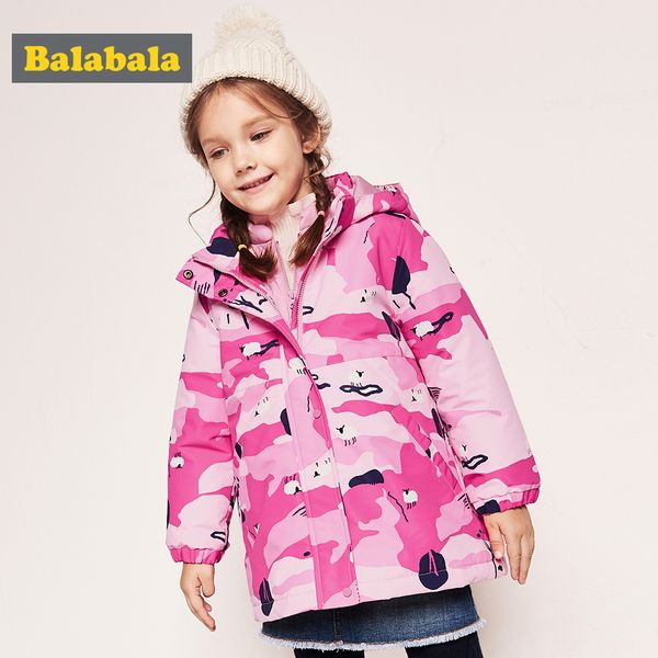 balabala winter children thick long down jacket girls warm solid coat girl cute printed style slim coat for -20 degree, Blue;gray
balabala winter children thick long down jacket girls warm solid coat girl cute printed style slim coat for -20 degree, Blue;gray
