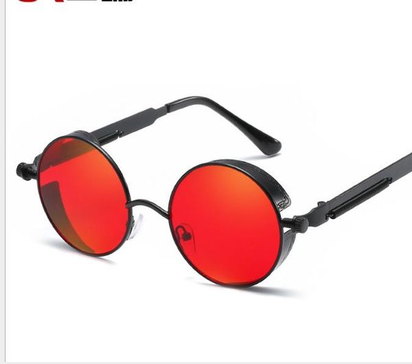 new round-frame sunglasses metal tide spring legs reflect brilliant lady's retro sunglasses, White;black
new round-frame sunglasses metal tide spring legs reflect brilliant lady's retro sunglasses, White;black