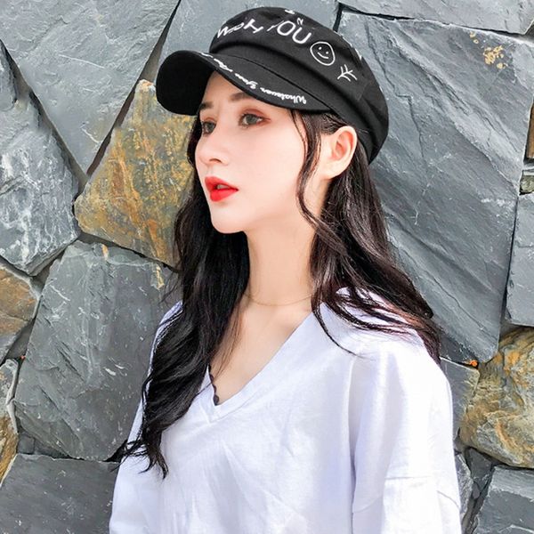 navy hat autumn spring cotton linen breathable hats female fashion octagonal british retro beret letters print caps
navy hat autumn spring cotton linen breathable hats female fashion octagonal british retro beret letters print caps