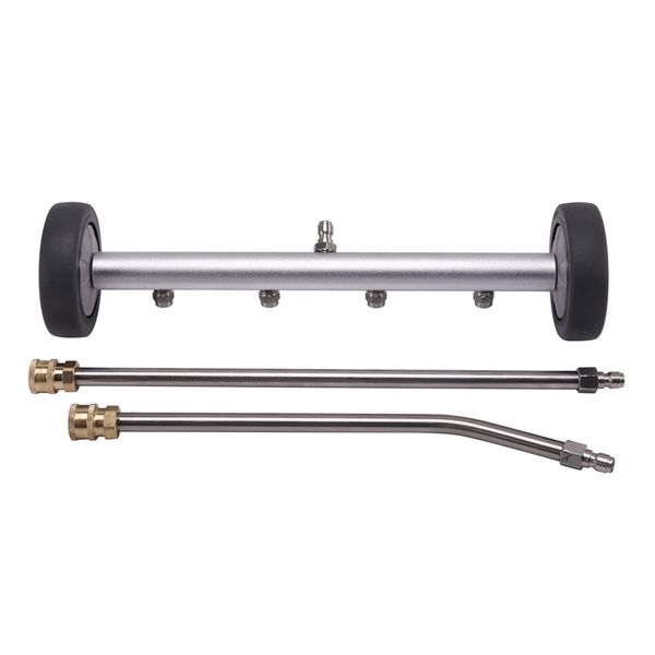 16-inch dual-purpose undercarriage pressure washer cleaner,power surface cleaner attachment, with 45 degree angled wand
16-inch dual-purpose undercarriage pressure washer cleaner,power surface cleaner attachment, with 45 degree angled wand