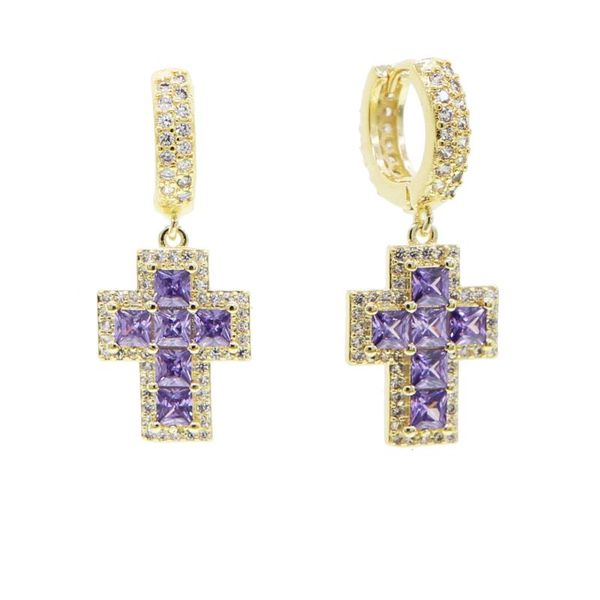 white purple cz cross charm dangle earring gold silver color cubic zirconia jewelry
white purple cz cross charm dangle earring gold silver color cubic zirconia jewelry