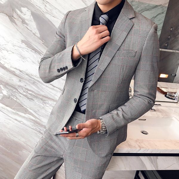 suit men's suits slim korean version of the young british wind night plaid wedding casual suit male houndstooth (shirt + pants, White;black
suit men's suits slim korean version of the young british wind night plaid wedding casual suit male houndstooth (shirt + pants, White;black