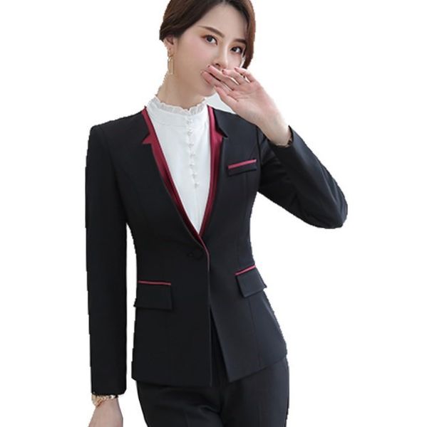 women's suits & blazers womens formal suit black v-neck jacket and trouser 2 piece set pantsuit women business casual pants ladies offi, White;black
women's suits & blazers womens formal suit black v-neck jacket and trouser 2 piece set pantsuit women business casual pants ladies offi, White;black