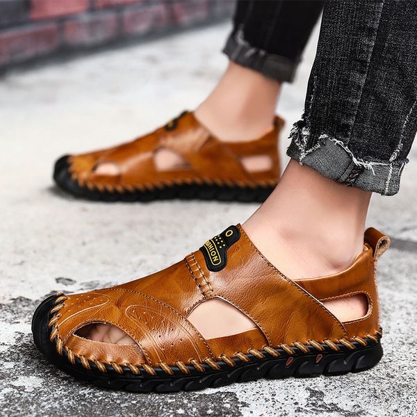 2020 new style summer men's sandals stylish plus-sized men shoes outdoor casual shoes sandals men's hand-made, Black
2020 new style summer men's sandals stylish plus-sized men shoes outdoor casual shoes sandals men's hand-made, Black